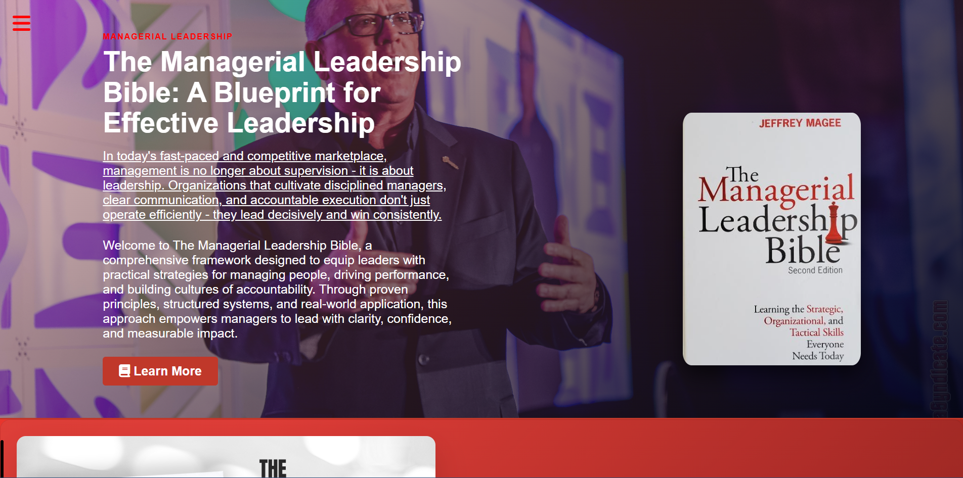 The Managerial Leadership Bible Homepage